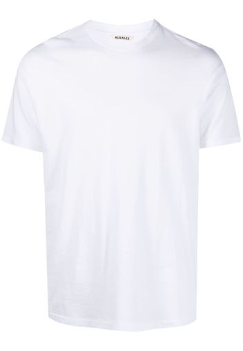 Auralee crew-neck cotton T-shirt - Bianco