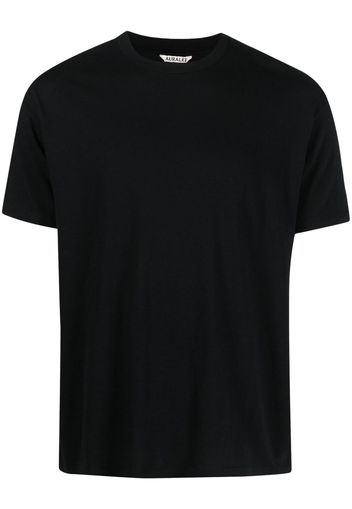 Auralee crew-neck cotton T-shirt - Nero