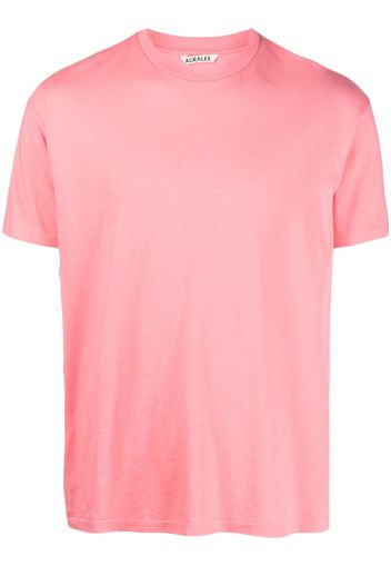 Auralee crew-neck cotton T-shirt - Rosa