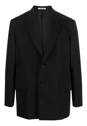 Auralee single-breasted wool blazer - Nero