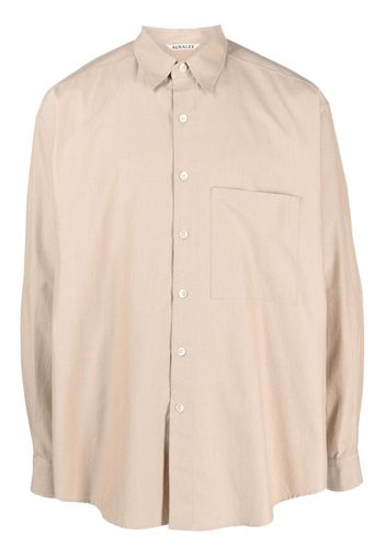 Auralee relaxed-fit cotton shirt - Toni neutri