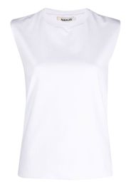 Auralee crew neck sleeveless t-shirt - Bianco