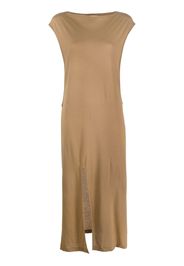 Auralee front-slit cut-out dress - Toni neutri