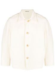 Auralee cotton-wool classic shirt jacket - Toni neutri