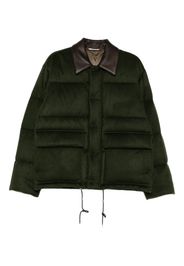 Auralee camel flannel down jacket - Verde