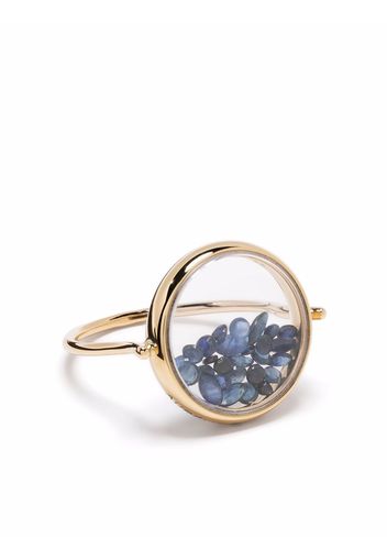 Aurelie Bidermann 18kt yellow gold Chivor ring with blue sapphires - Oro