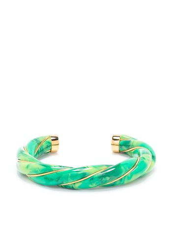 Aurelie Bidermann twisted tie-dye bracelet - Verde