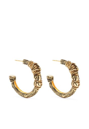 Aurelie Bidermann Floresta hoop earrings - Oro