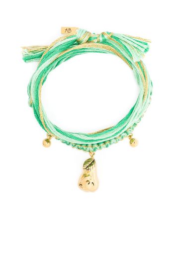 Aurelie Bidermann Honolulu macramé bracelet - Oro