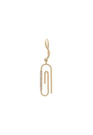 diamante paperclip earring