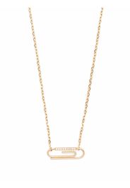 Aurelie Bidermann 18kt yellow gold Paper clip diamond necklace - Oro