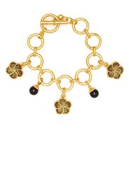 Aurelie Bidermann Bracciale Dallah Onyx - Oro