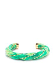 Aurelie Bidermann twisted tie-dye bracelet - Verde