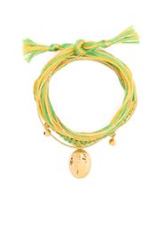 Aurelie Bidermann Honolulu macramé-detail bracelet - Oro