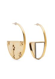 Aurelie Bidermann Bianca reversible hoop earrings - Oro