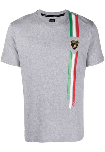 Automobili Lamborghini T-shirt con ricamo - Grigio