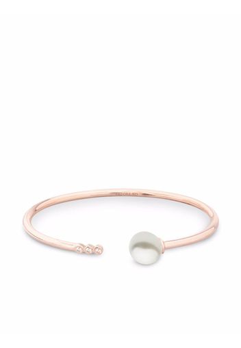 AUTORE MODA Bracciale rigido AM con perle e diamanti - Rosa