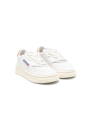 Autry Kids logo-patch low-top sneakers - Bianco