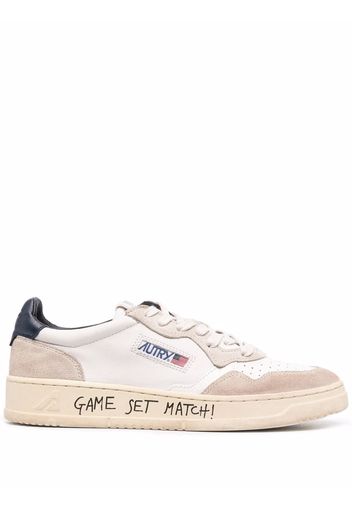 Autry side logo-patch sneakers - Bianco