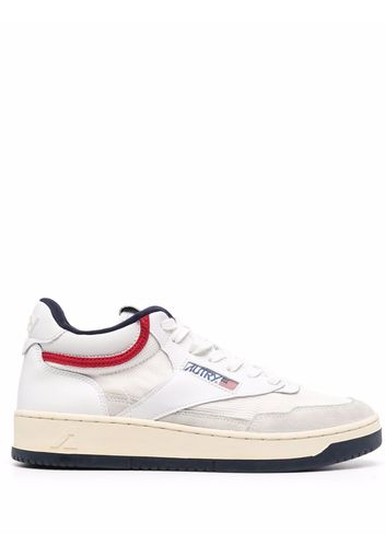 Autry side logo-patch sneakers - Bianco