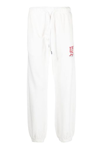 Autry logo-print drawstring track pants - Bianco