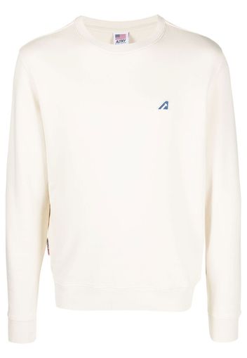 Autry logo-print crew neck sweatshirt - Toni neutri