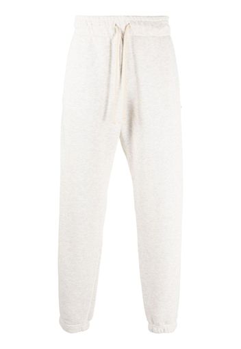 Autry mélange-effect cotton track pants - Grigio