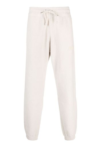 Autry brushed-effect cotton track pant - Toni neutri