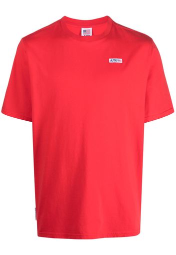 Autry logo-print cotton T-shirt - Rosso