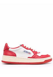 Autry contrast-panel leather sneakers - Rosso