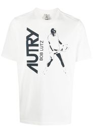 Autry logo-print cotton T-shirt - Bianco