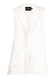 AV Vattev cut-out detailing sleeveless gilet - Bianco