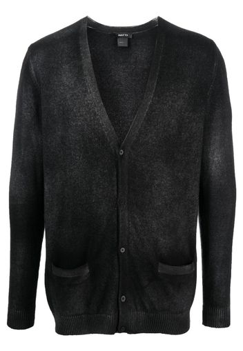 Avant Toi cashmere washed cardigan - Nero