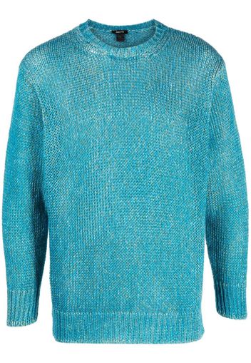 Avant Toi intarsia knit crew neck jumper - Blu