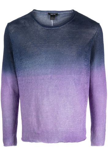 Avant Toi gradient-effect linen jumper - Blu