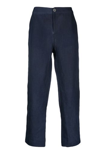 Avant Toi straight-leg hemp trousers - Blu