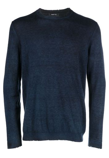 Avant Toi raw-cut edge sweatshirt - Blu