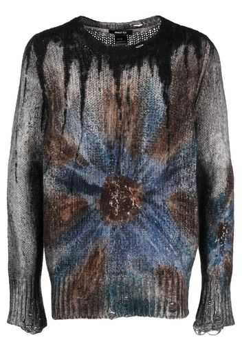 Avant Toi tie-dye print cashmere-blend jumper - Grigio