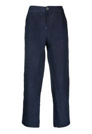 Avant Toi straight-leg hemp trousers - Blu