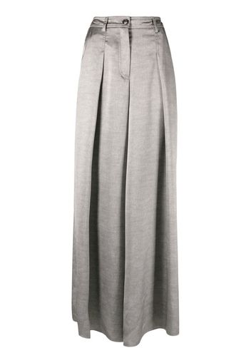 Aviù wide-leg pleated trousers - Grigio