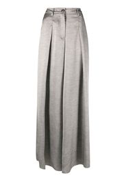 Aviù wide-leg pleated trousers - Grigio