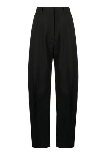 A.W.A.K.E. Mode high-waisted slit tapered trousers - Nero