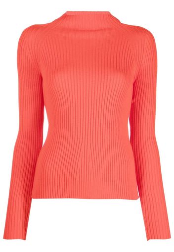 A.W.A.K.E. Mode ribbed-knit cut-out jumper - Rosso