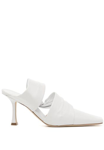 A.W.A.K.E. Mode Pumps in pelle 90mm - Bianco