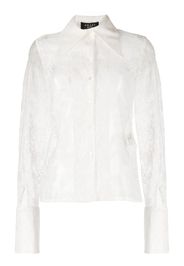 A.W.A.K.E. Mode lace silk shirt - Bianco