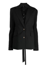 A.W.A.K.E. Mode cut-out tailored blazer - Nero