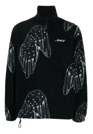 Awake NY graphic-print fleece sweatshirt - Nero