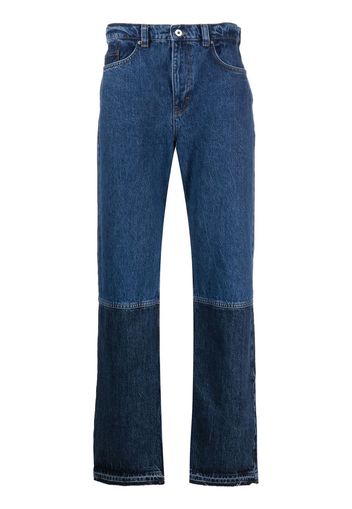 Axel Arigato two-toned straight-leg jeans - Blu