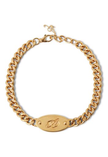 Axel Arigato x Mulberry logo-plaque necklace - Oro