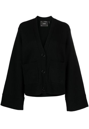 Axel Arigato Memory boxy-fit wool cardigan - Nero